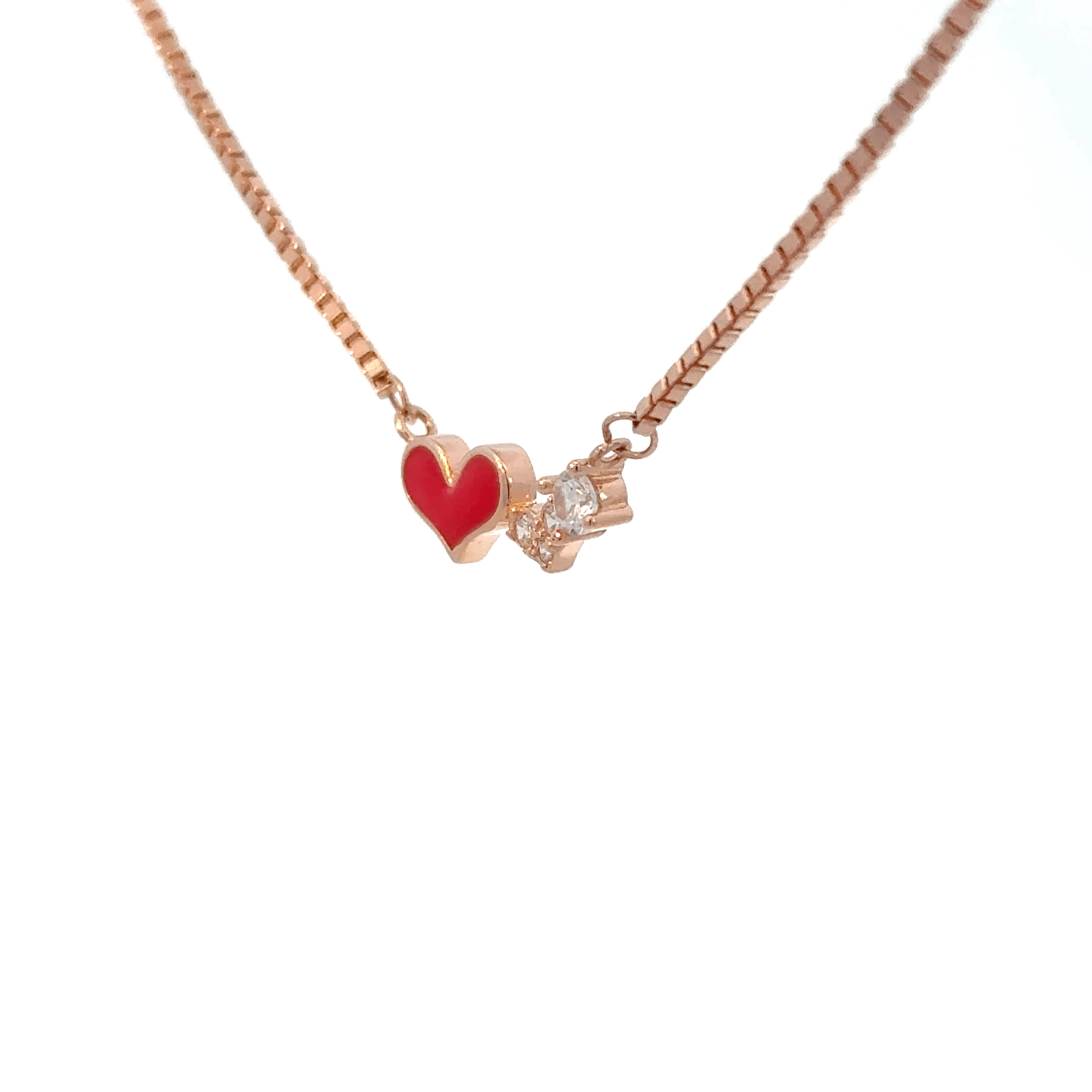Rosegold Heart Chain With Pendant