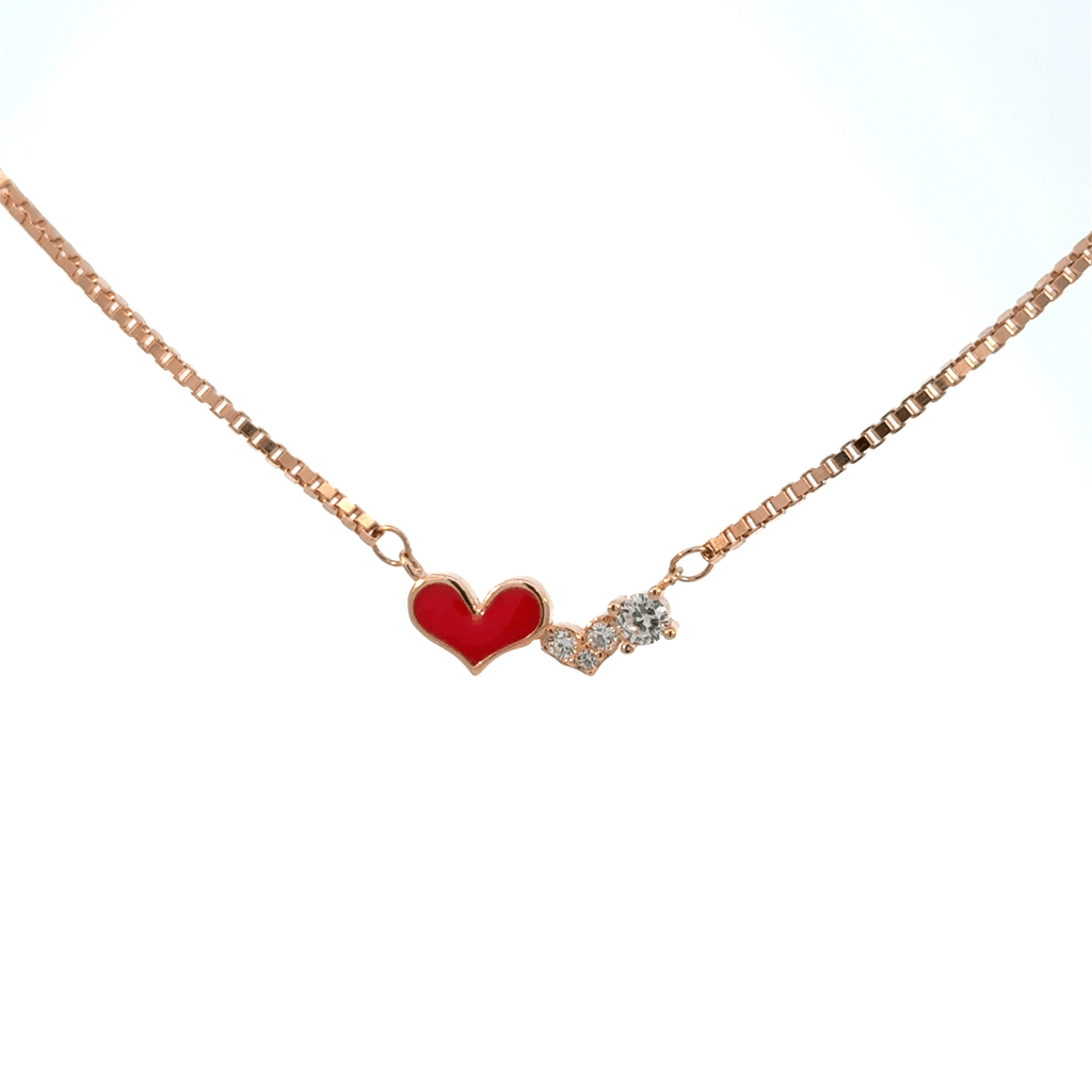 Rosegold Heart Chain With Pendant