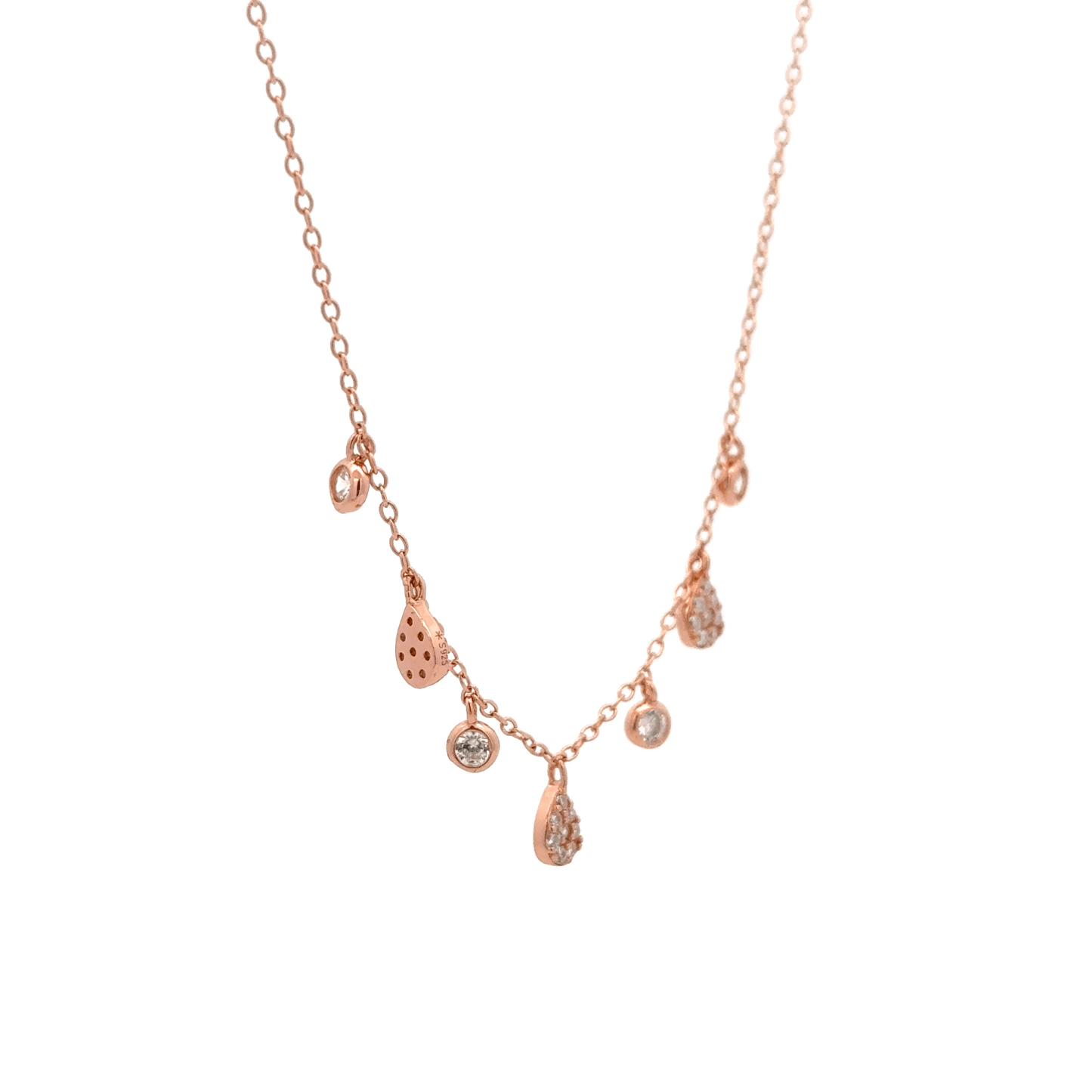Rosegold Charms Chain With Pendant