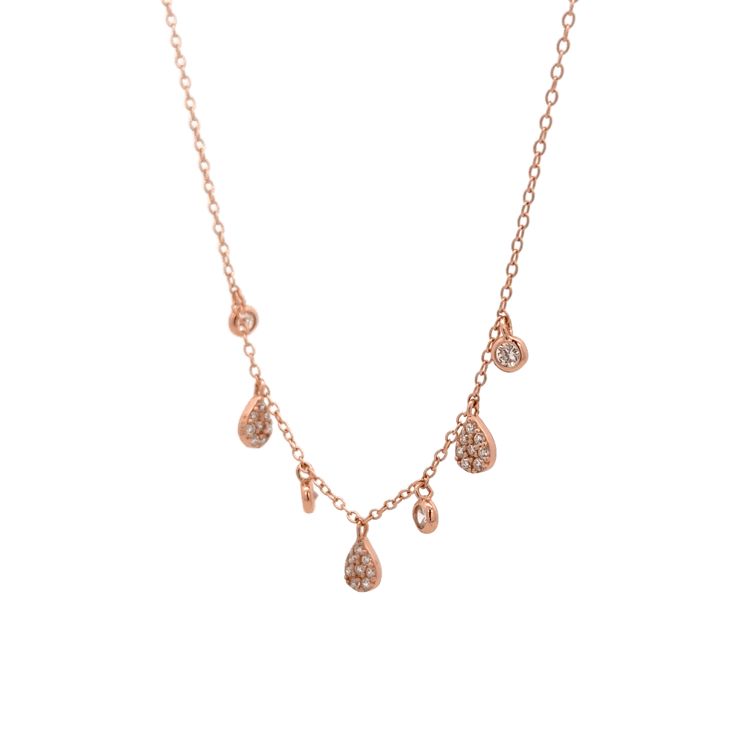 Rosegold Charms Chain With Pendant
