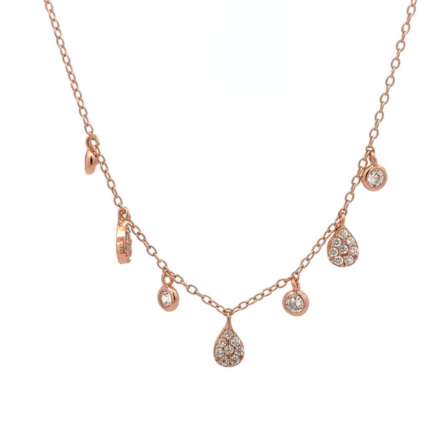 Rosegold Charms Chain With Pendant