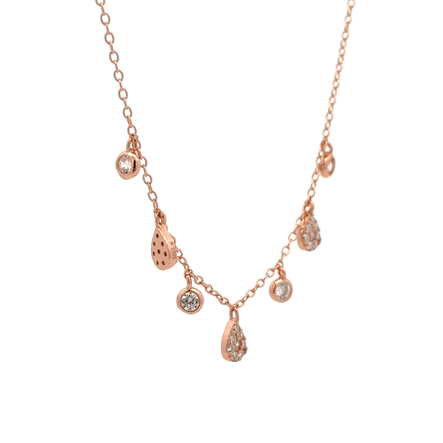 Rosegold Charms Chain With Pendant