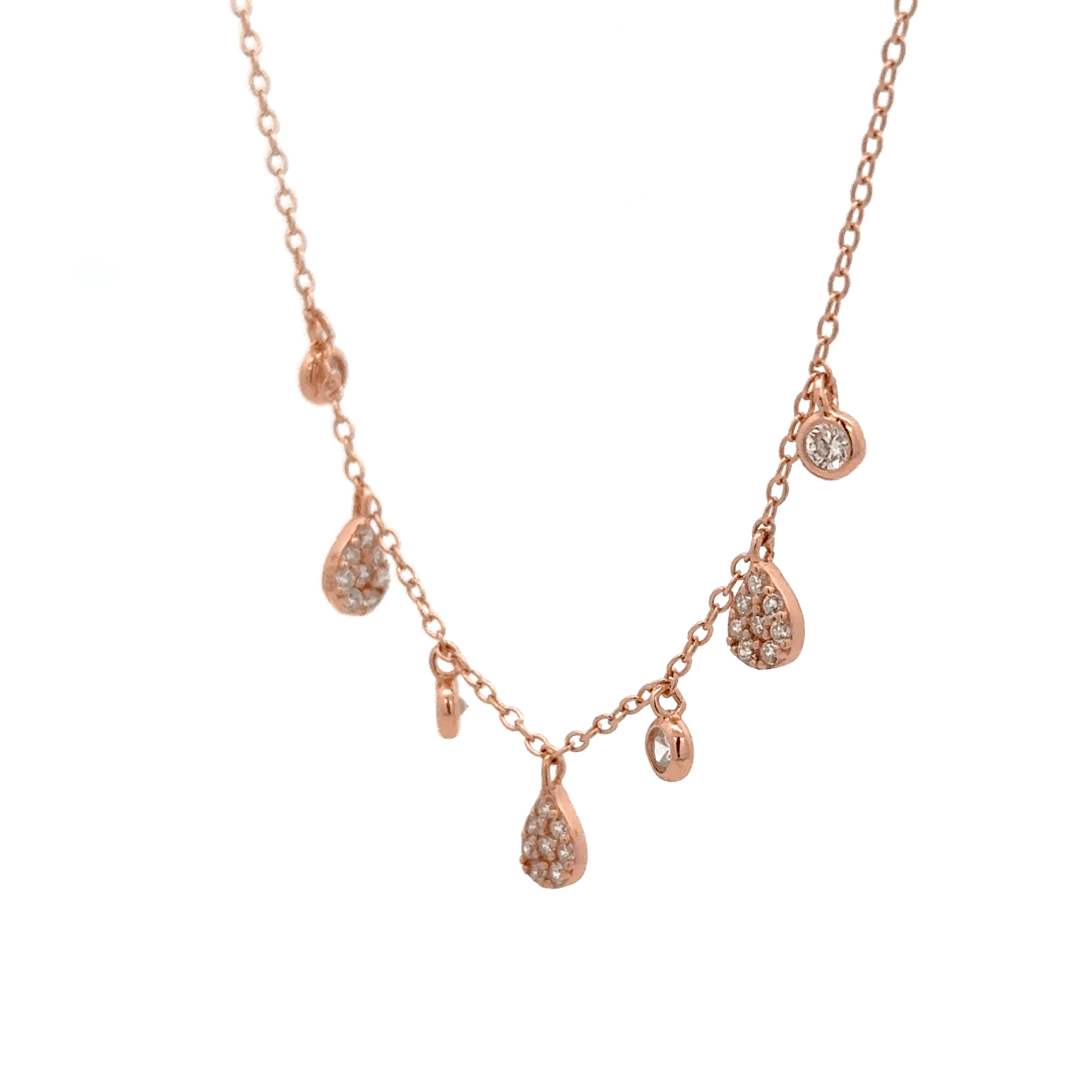 Rosegold Charms Chain With Pendant