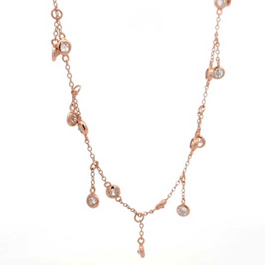Rosegold Charms Chain With Pendant