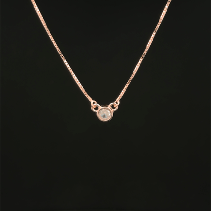 Single Stone Chain Pendant