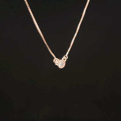 Single Stone Chain Pendant