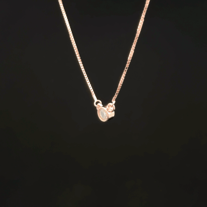 Single Stone Chain Pendant