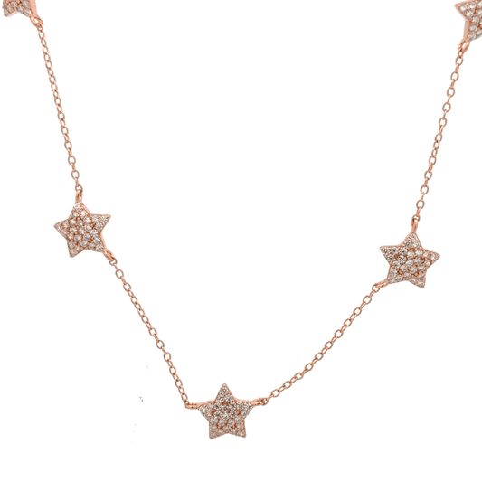 Rosegold Star Chain With Pendant