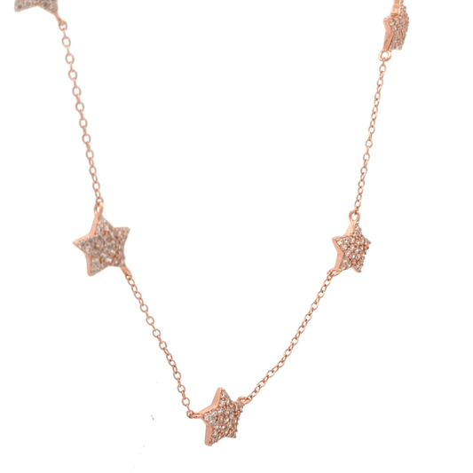 Rosegold Star Chain With Pendant