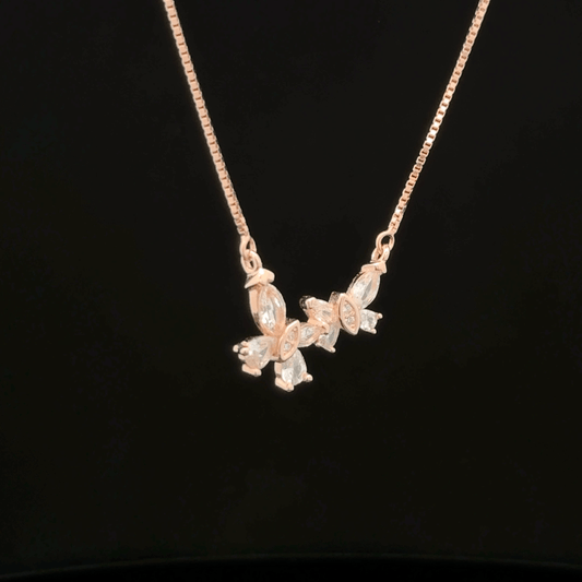 Pair Butterfly Chain Pendant