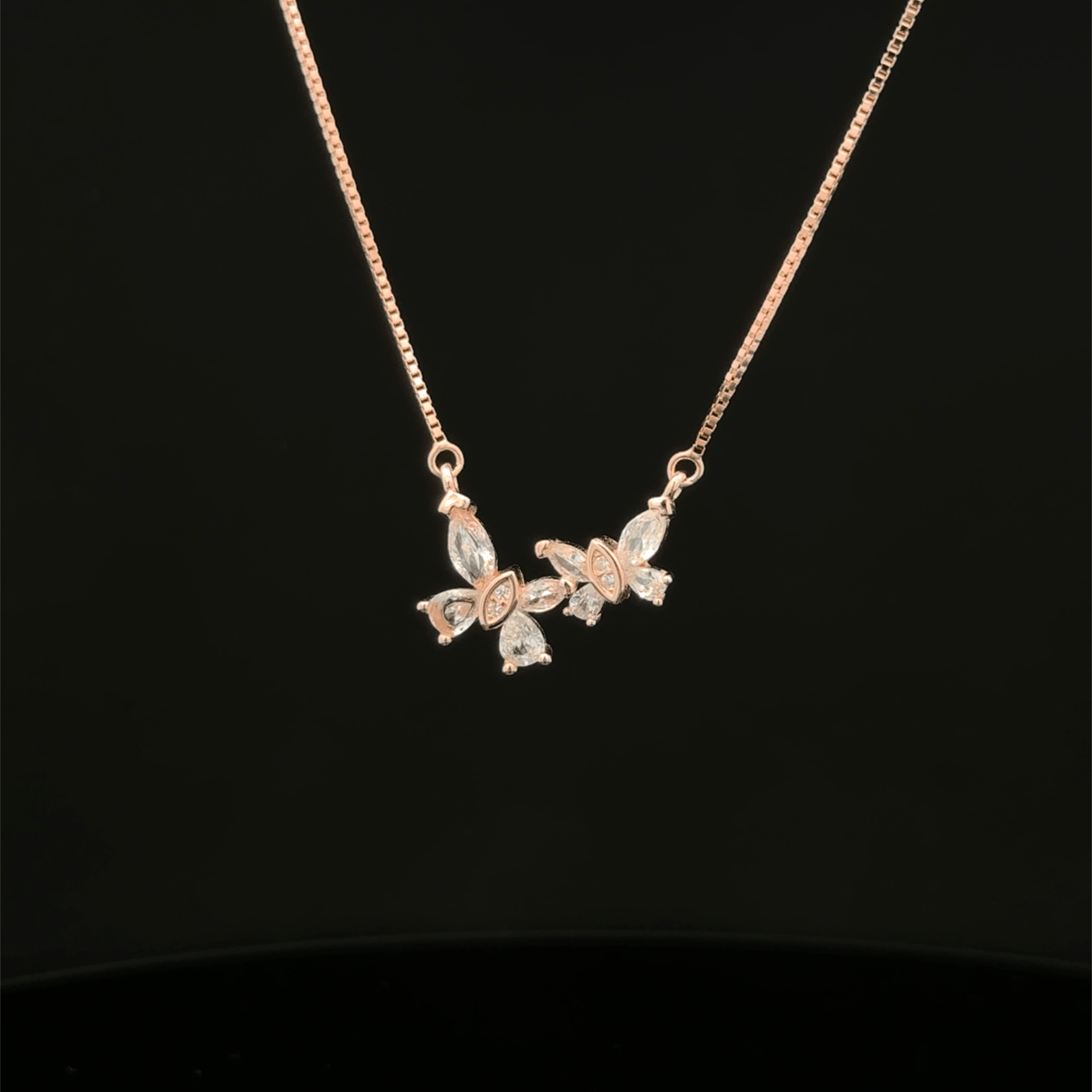 Pair Butterfly Chain Pendant