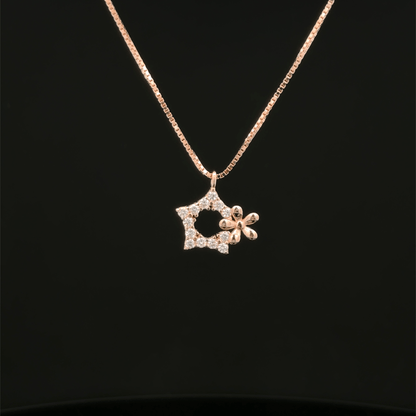 Star Flower Chain Pendant