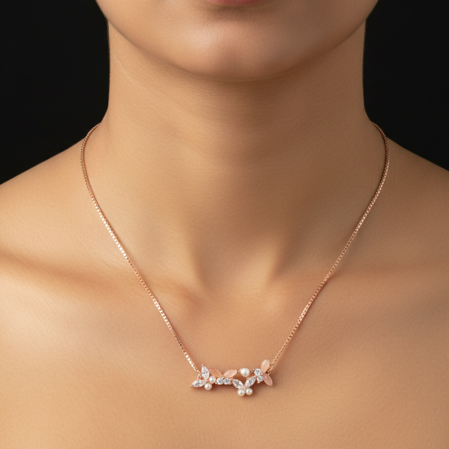 Four Butterfly Chain Pendant