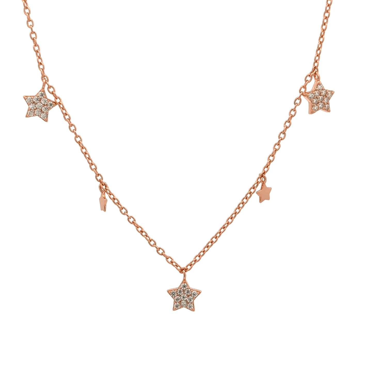Rosegold Star Chain With Pendant