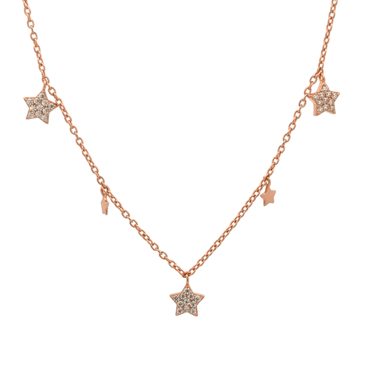 Rosegold Star Chain With Pendant
