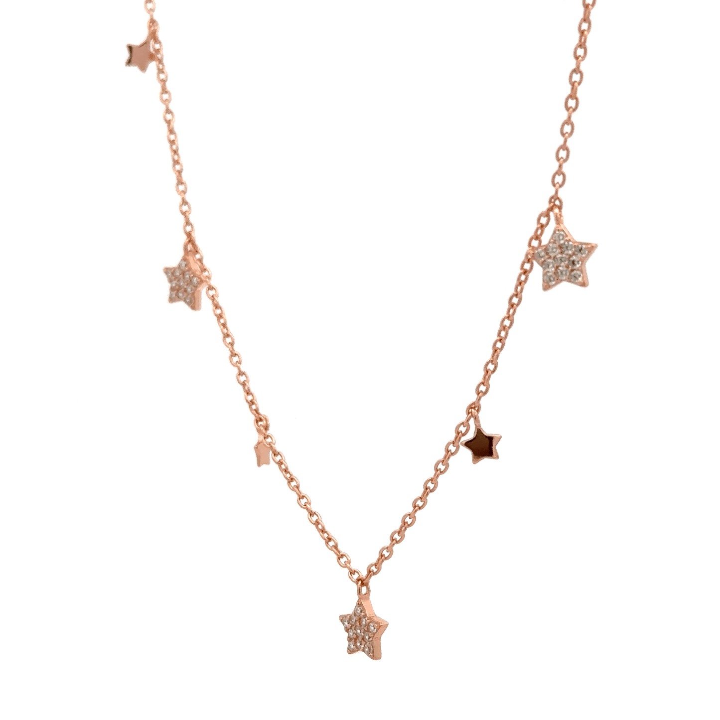 Rosegold Star Chain With Pendant