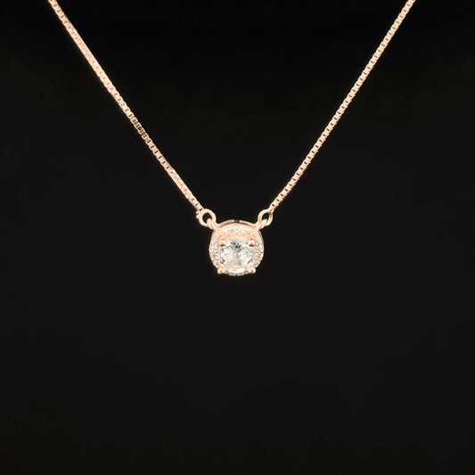 Single stone Chain Pendant