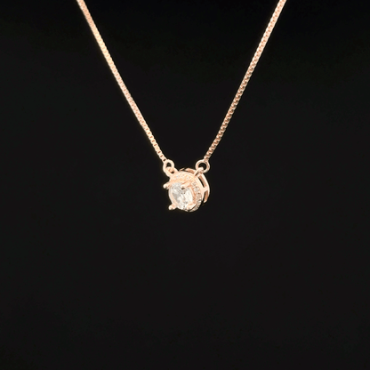 Single stone Chain Pendant