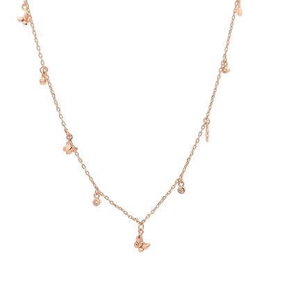 Rosegold Charms Chain With Pendant