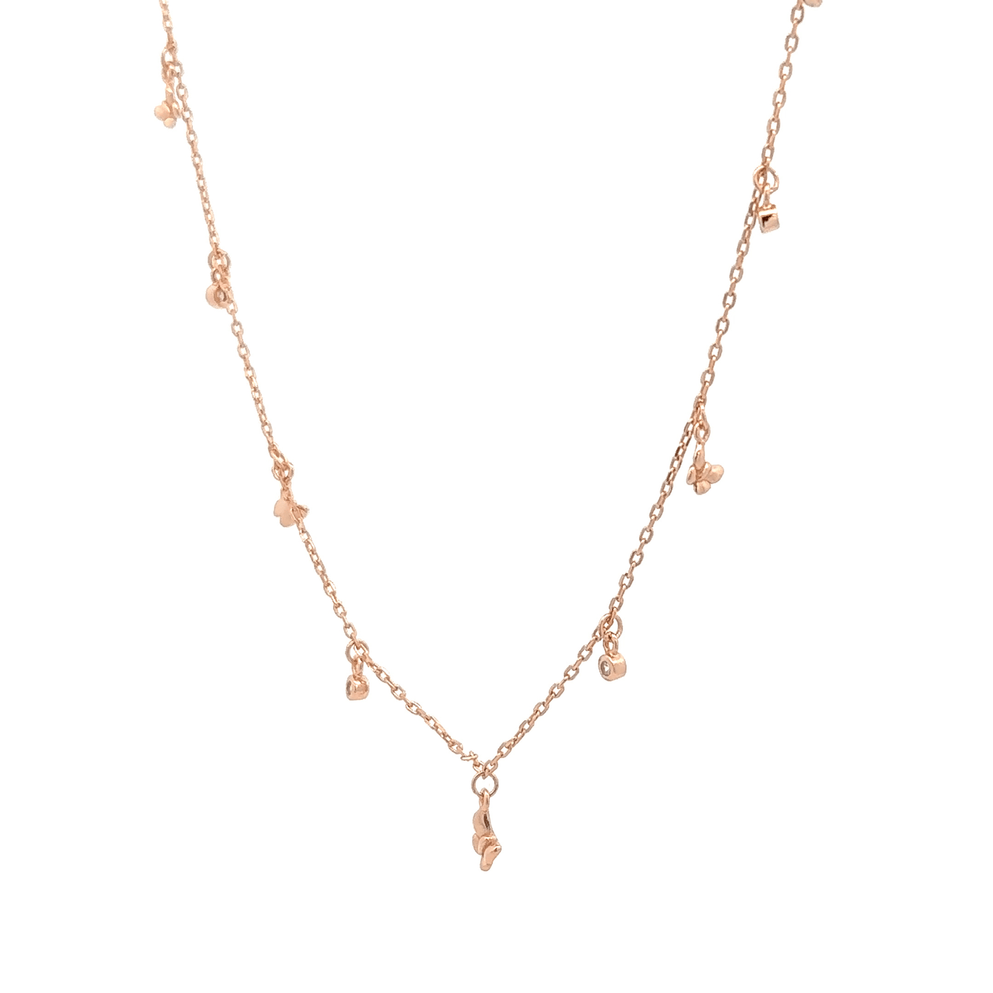 Rosegold Charms Chain With Pendant