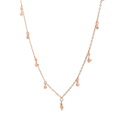 Rosegold Charms Chain With Pendant