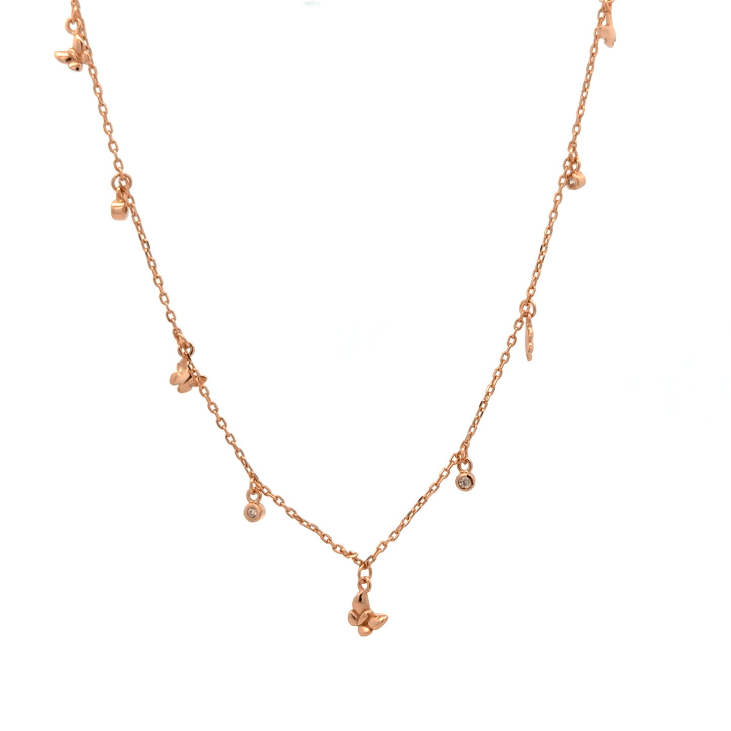 Rosegold Charms Chain With Pendant