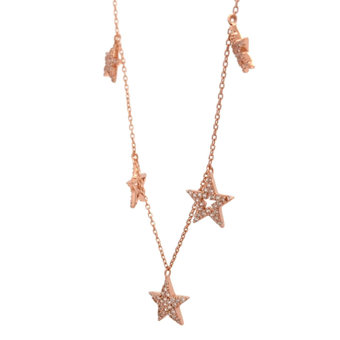 Rosegold star chain with pendent