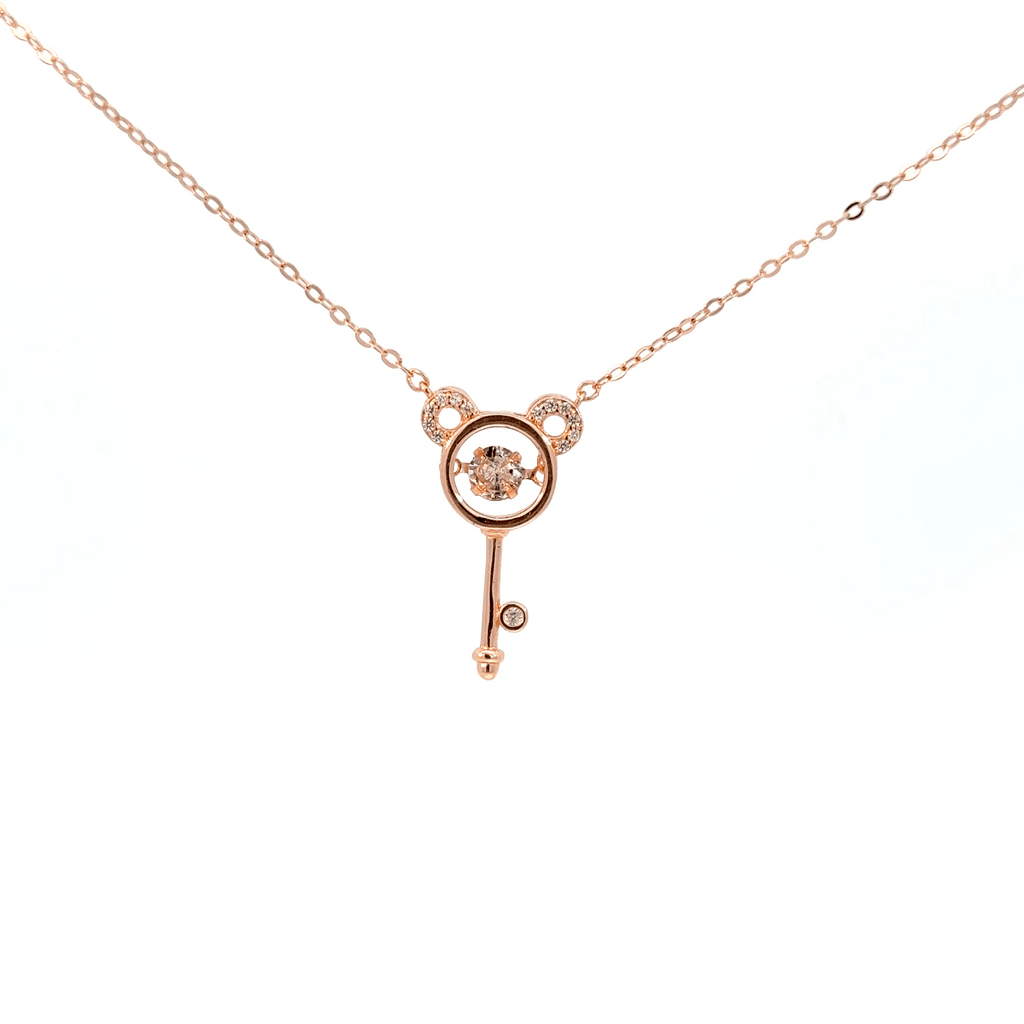 Rosegold key chain with pendent