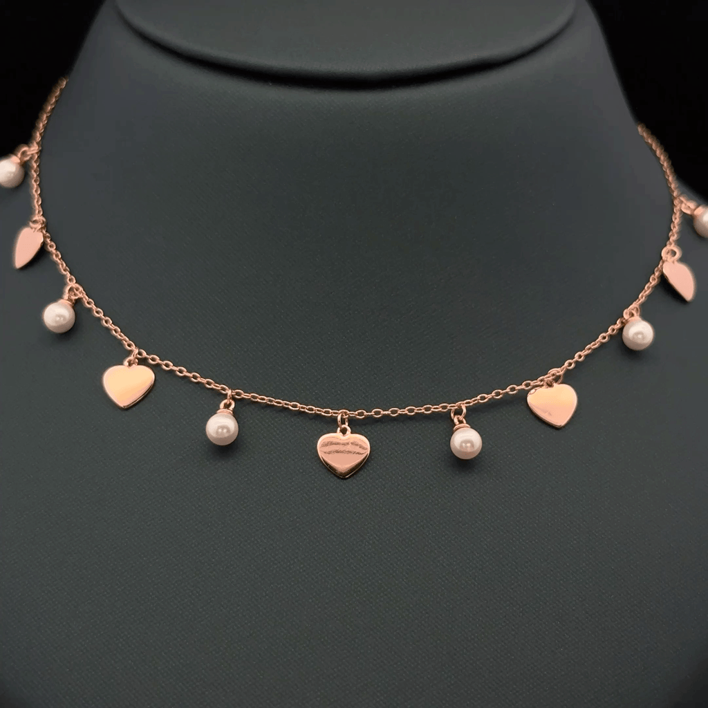 Pearl and Heart charm