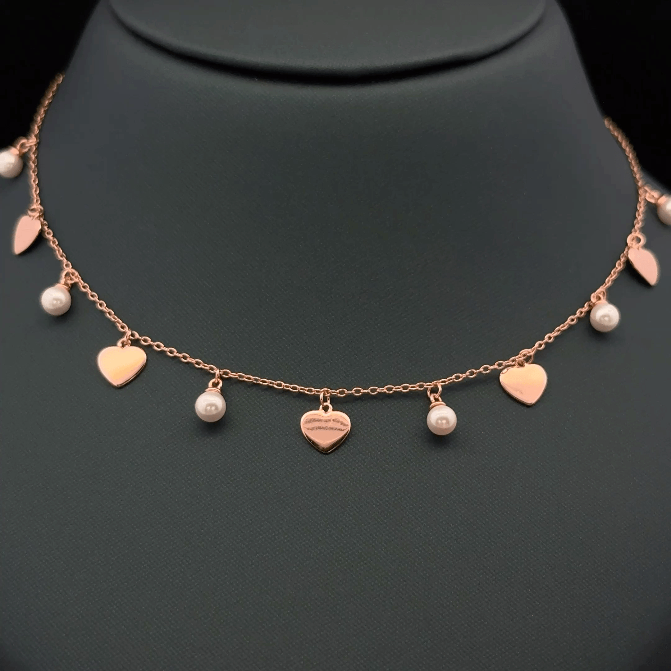 Pearl and Heart charm
