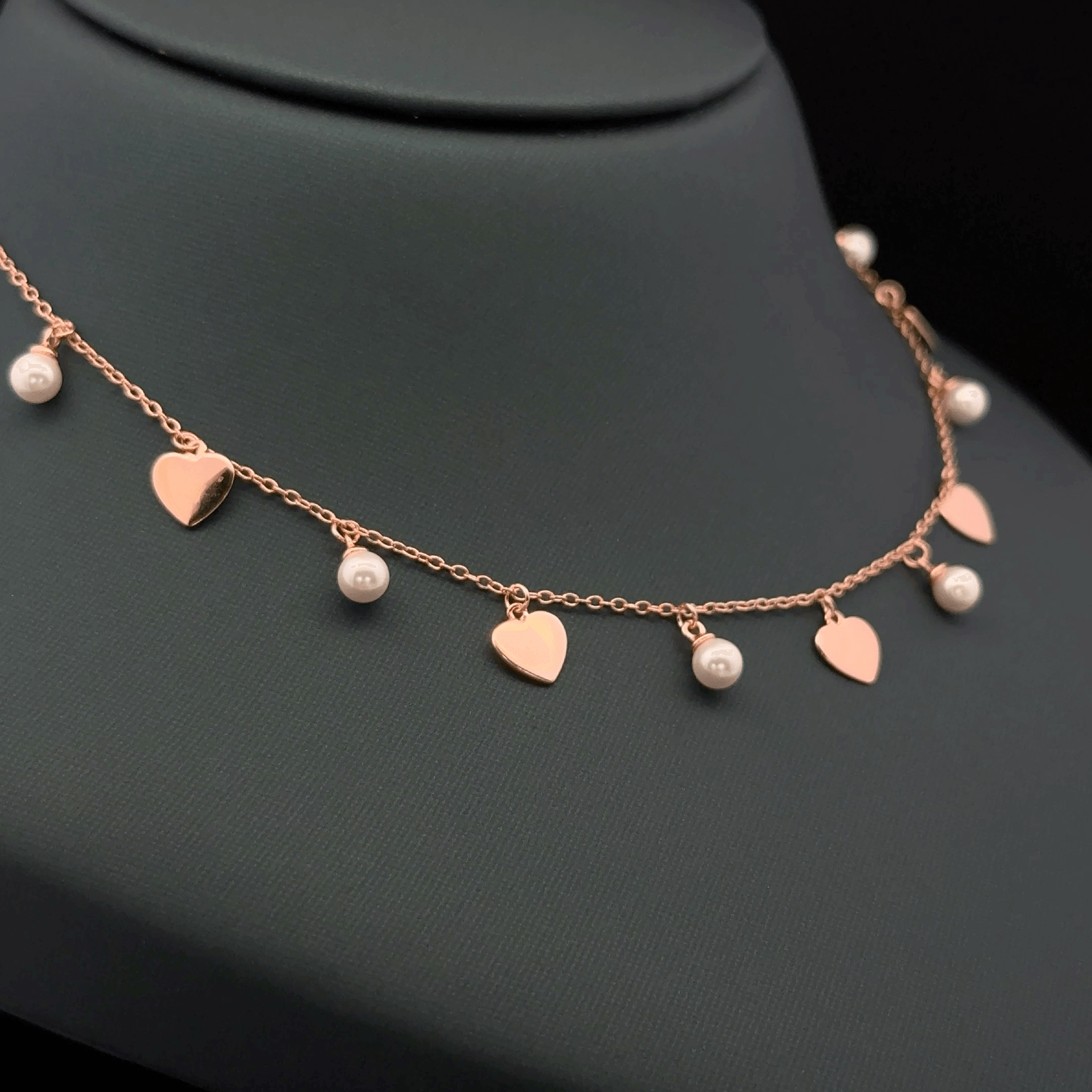 Pearl and Heart charm