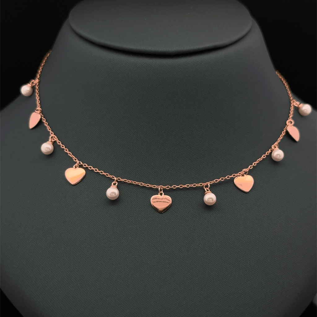 Pearl and Heart charm