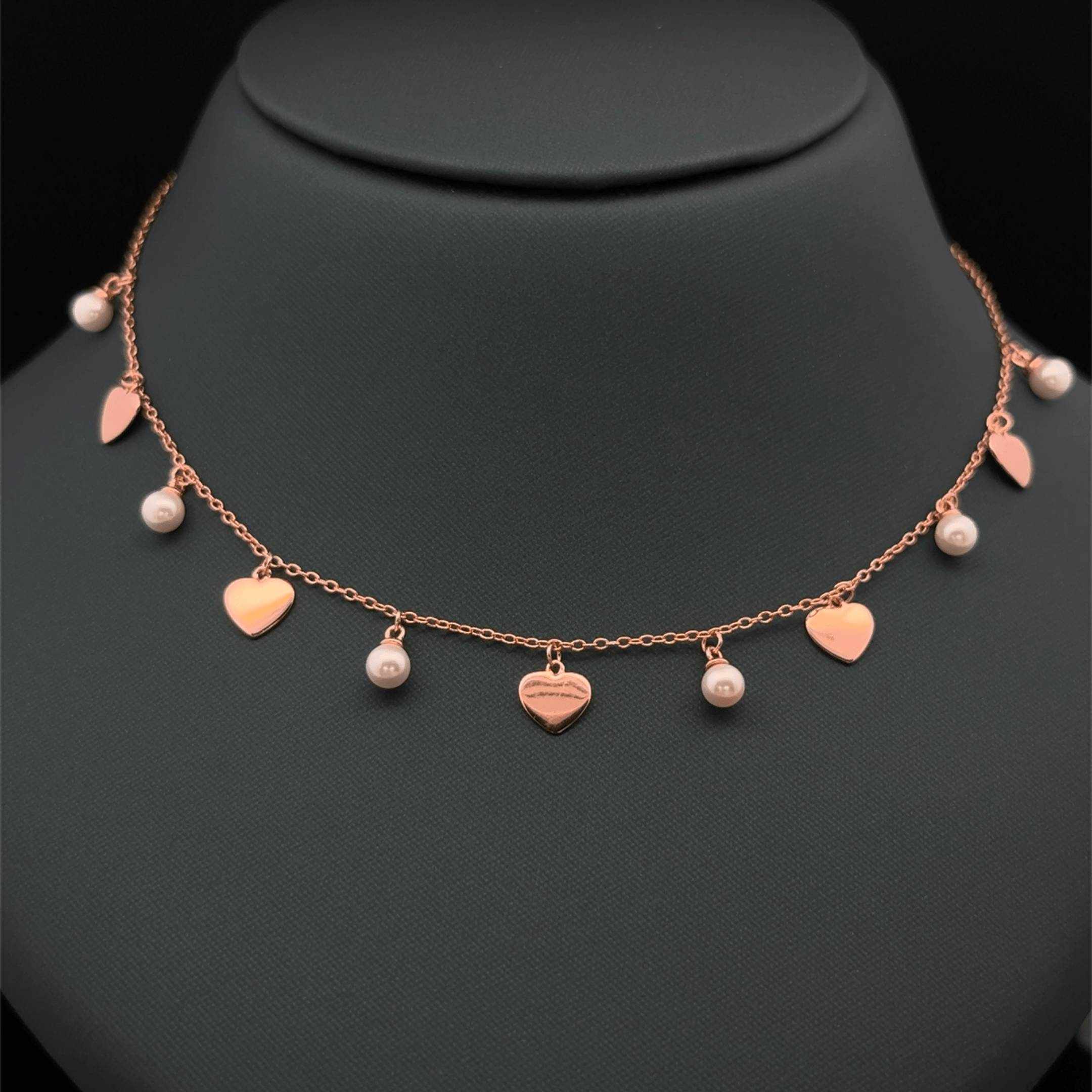 Pearl and Heart charm