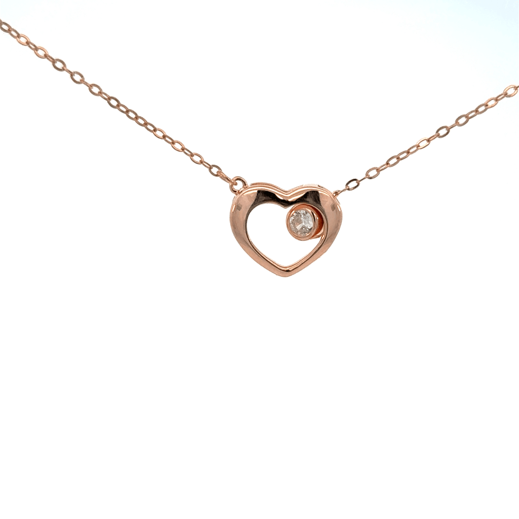 Rosegold Heart Chain With Pendant
