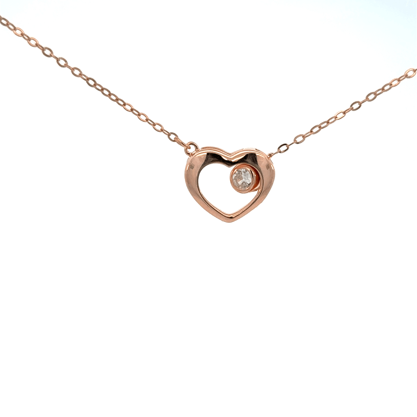 Rosegold Heart Chain With Pendant