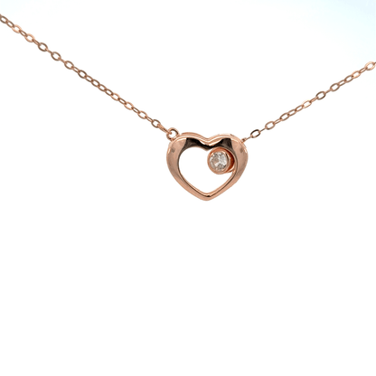 Rosegold Heart Chain With Pendant