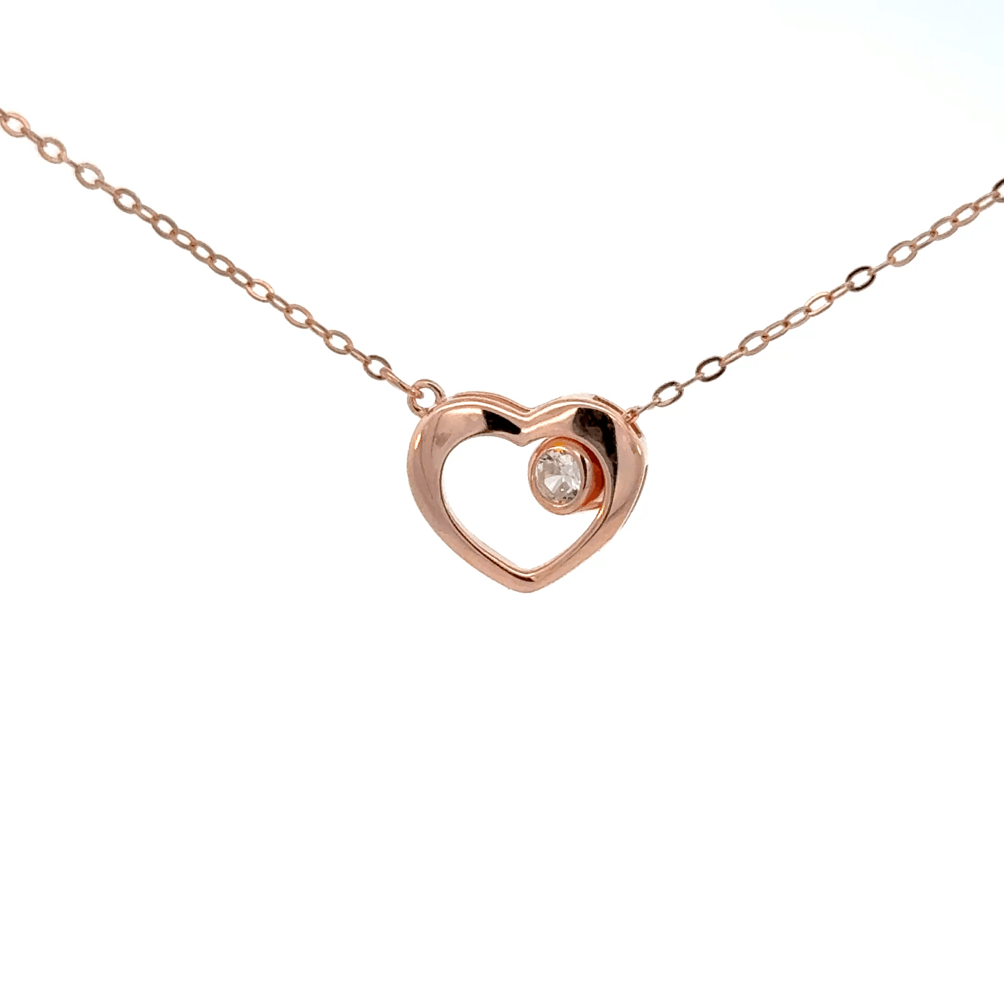 Rosegold Heart Chain With Pendant