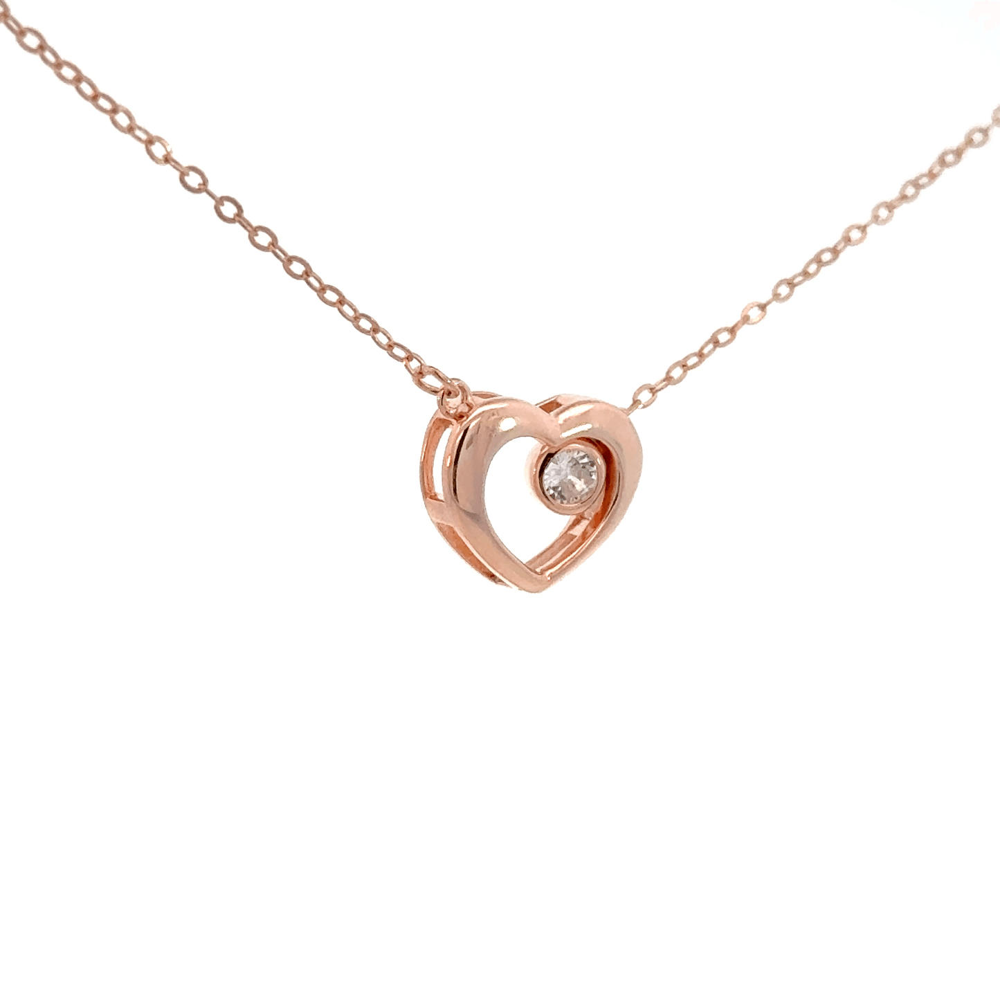 Rosegold Heart Chain With Pendant