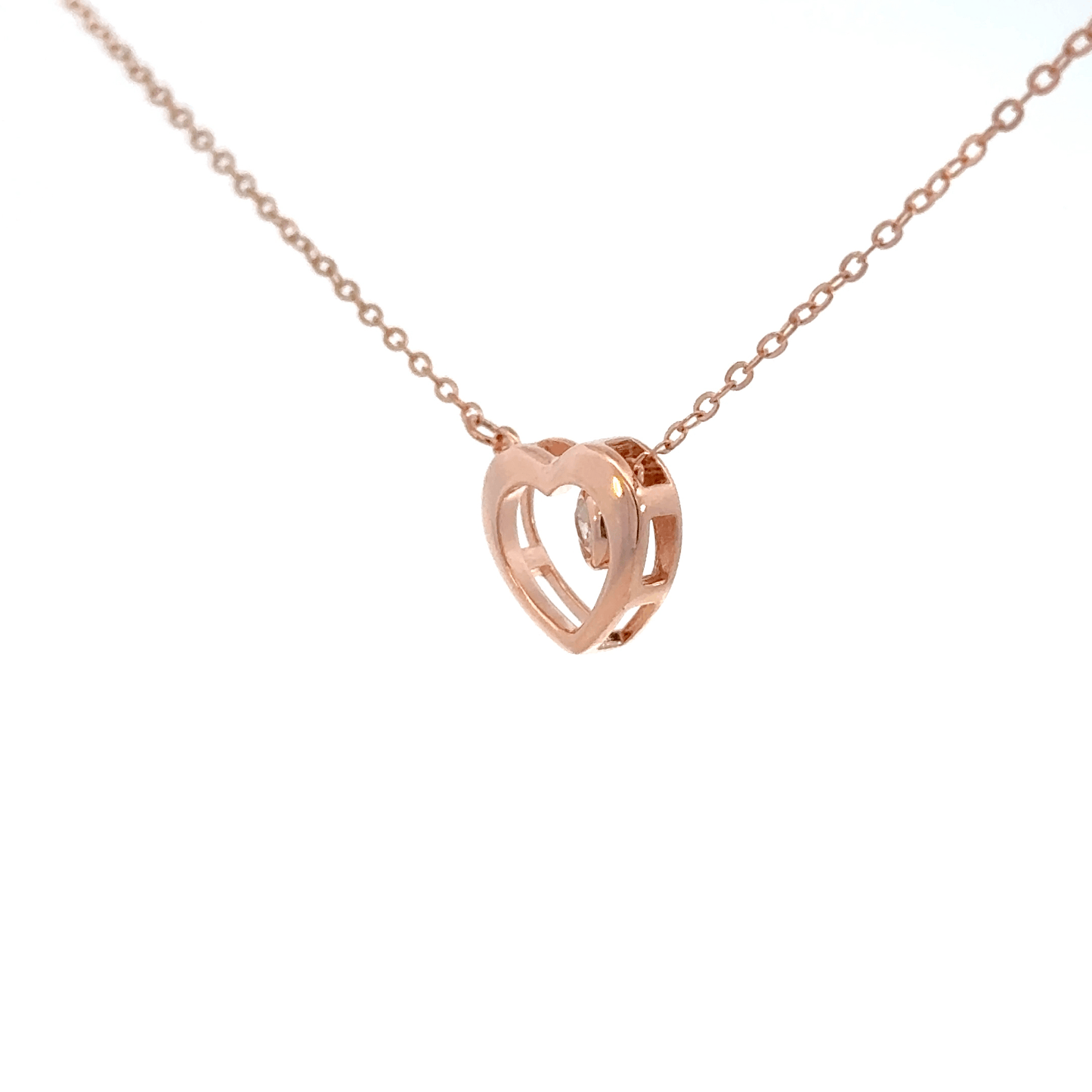 Rosegold Heart Chain With Pendant