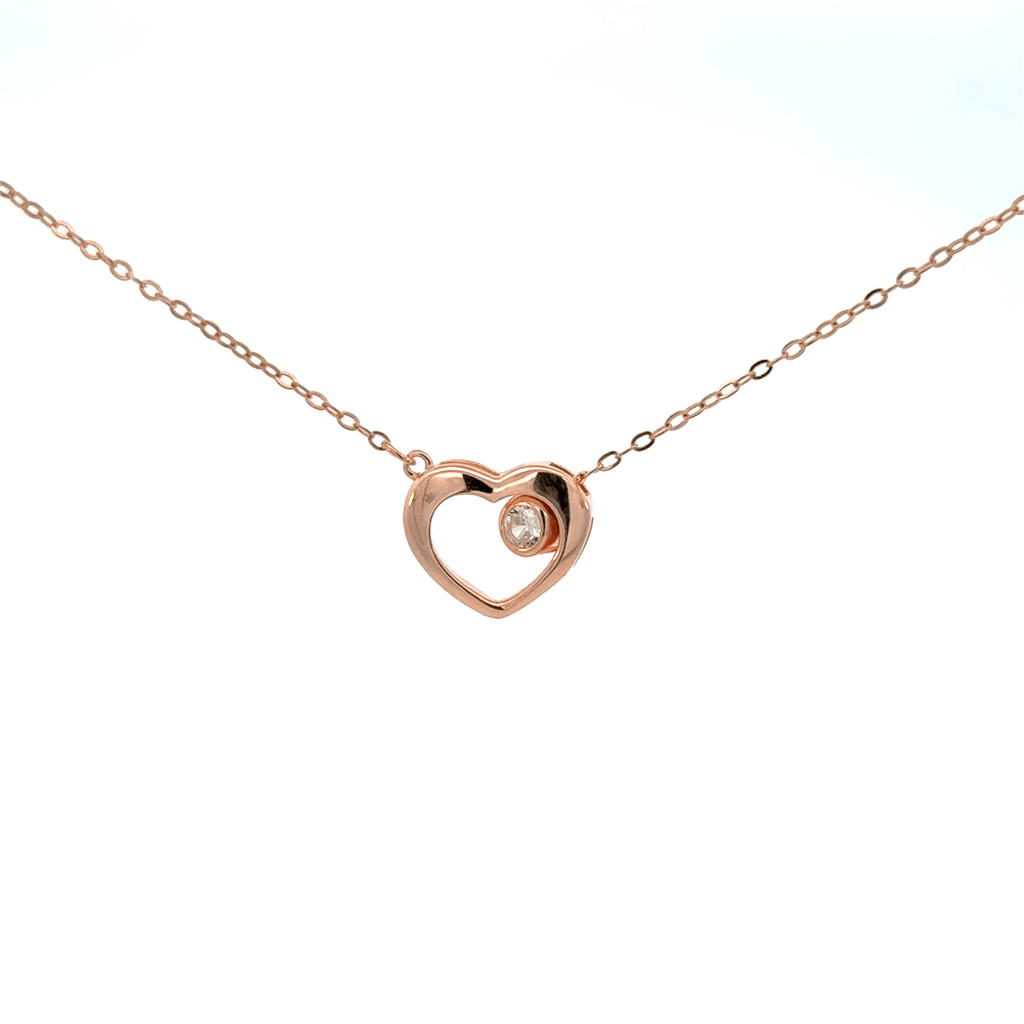 Rosegold Heart Chain With Pendant