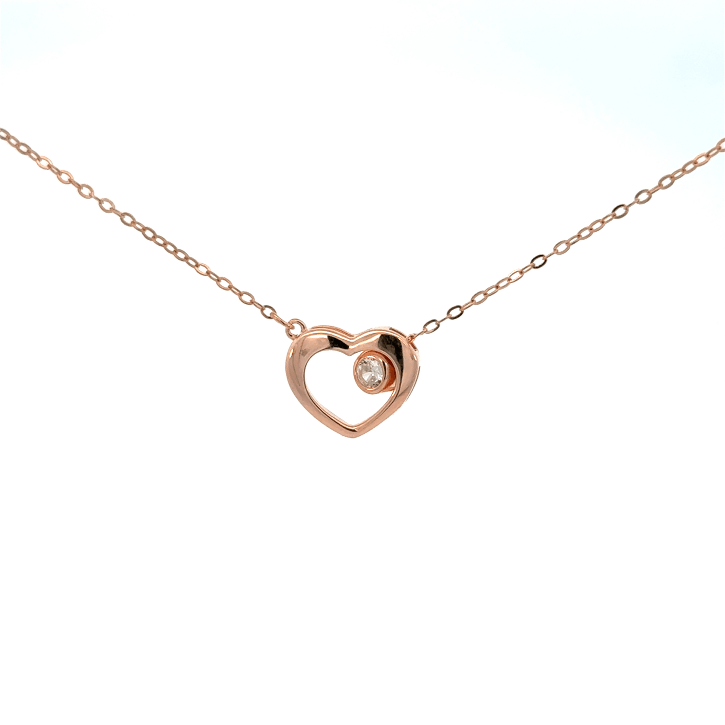 Rosegold Heart Chain With Pendant