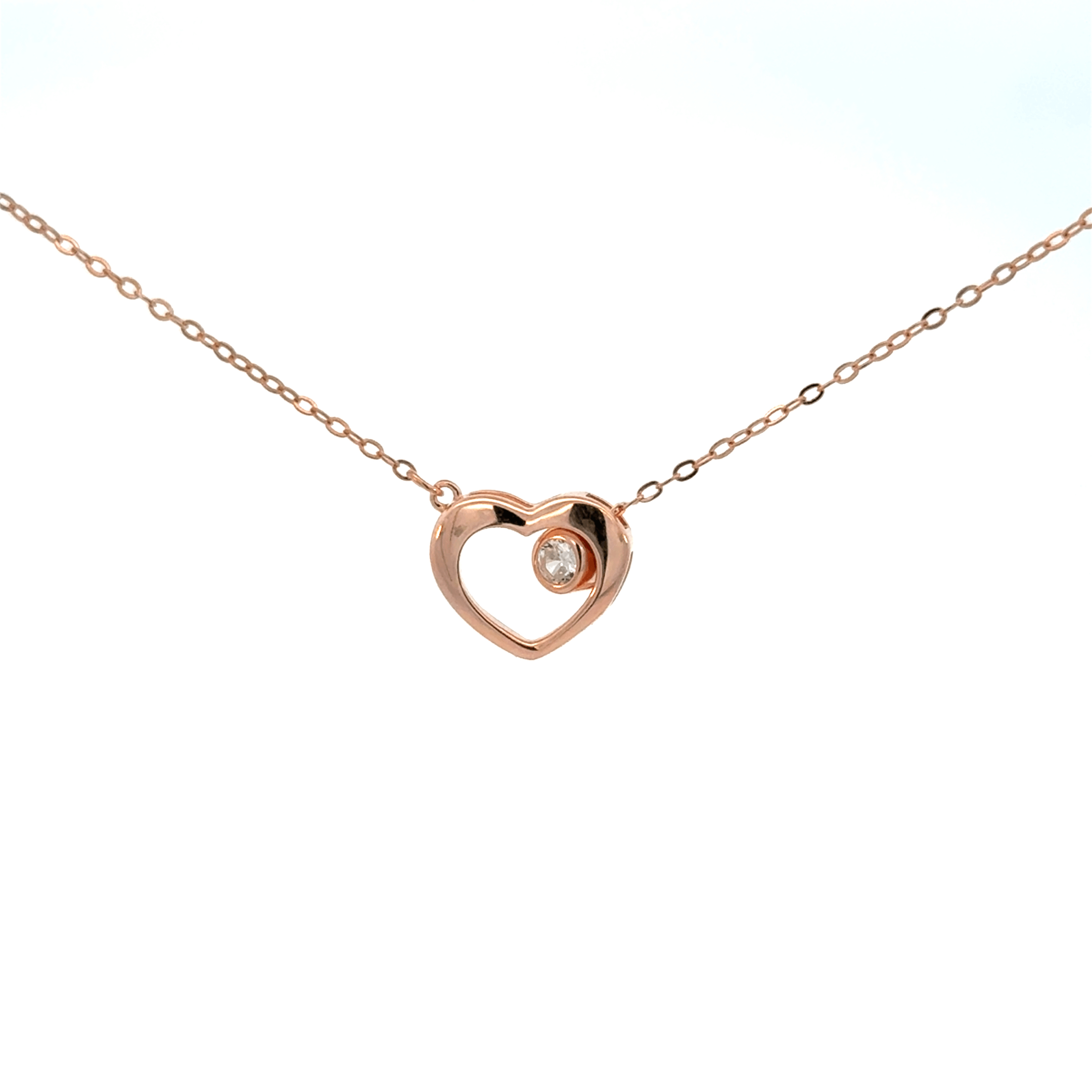 Rosegold Heart Chain With Pendant