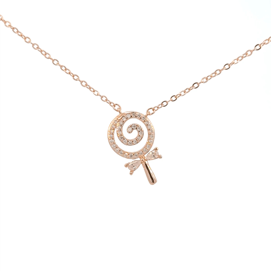 Rosegold lalipop chian with pendent