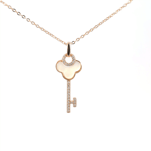 Rosegold key chain with pendent