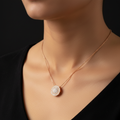 Rosegold round chain with pendent