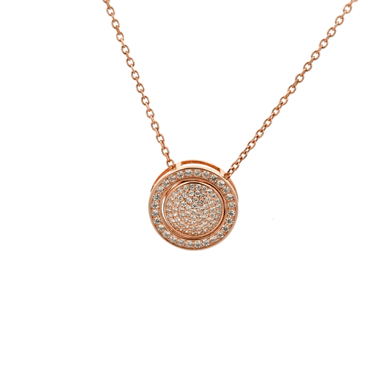Rosegold round chain with pendent