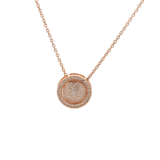 Rosegold round chain with pendent