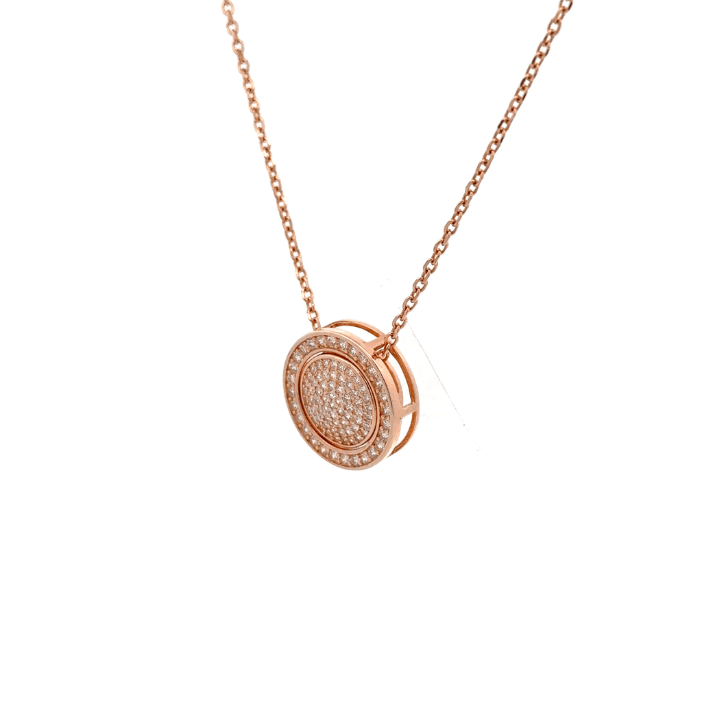 Rosegold round chain with pendent