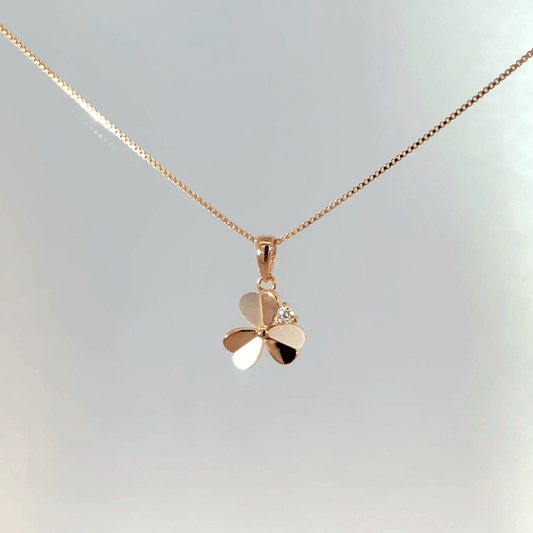 Rosegold Flower Chain with pendant