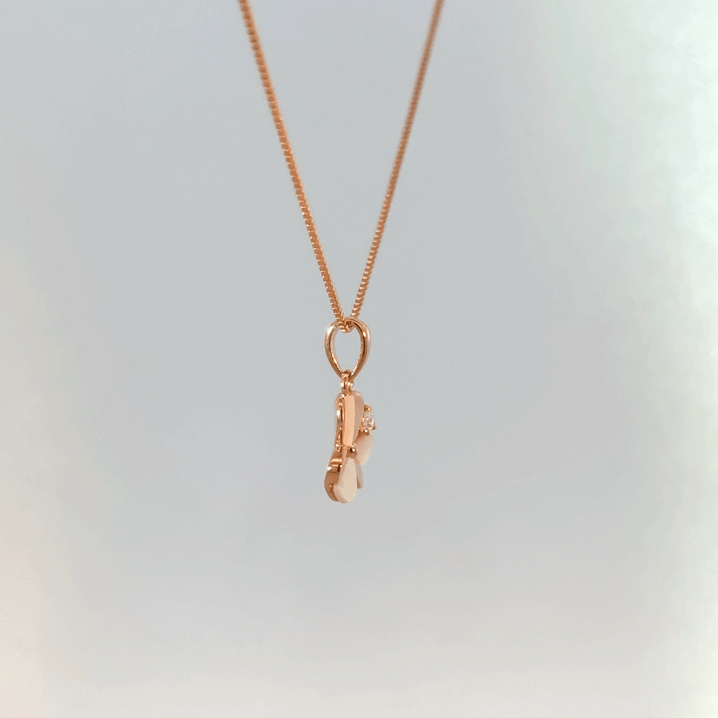 Rosegold Flower Chain with pendant